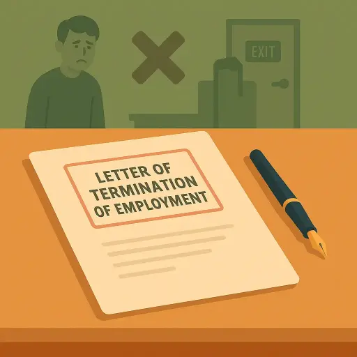 Letter of Termination of Employment